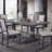 Rectangular Trestle Table with Double Turned Pedestal