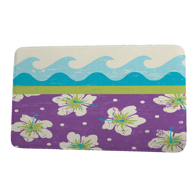 Tapis de bain Herrington, l 34 po x L 21 po, Mauve