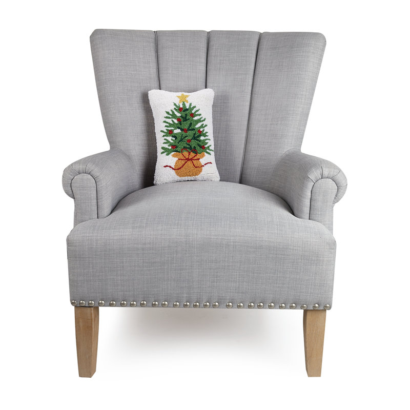 Housse de coussin rectangulaire 100% laine