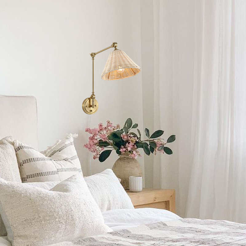 Alchiba 1 - laiton clair, Laiton, Beige neutre, 1 lumière