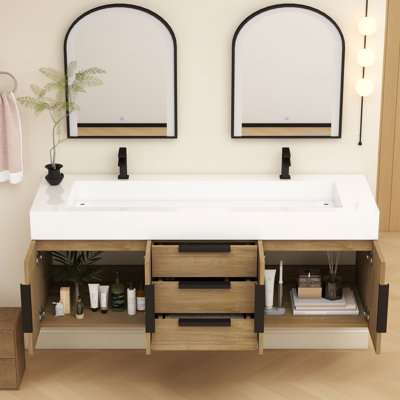 58.5'' Double Bathroom Vanity Base Only