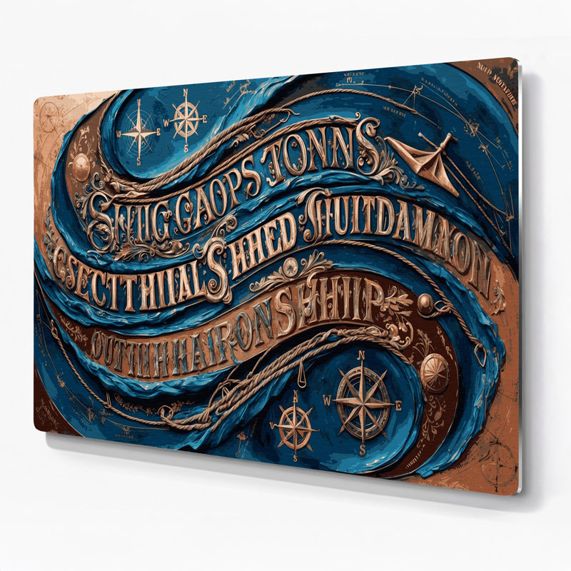 Art mural en métal gris, H 12 po x l 18 po
