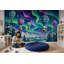 Décoration murale amovible Aurora Borealis, ciel étoilé, animaux arctiques-1339484597-1339484607