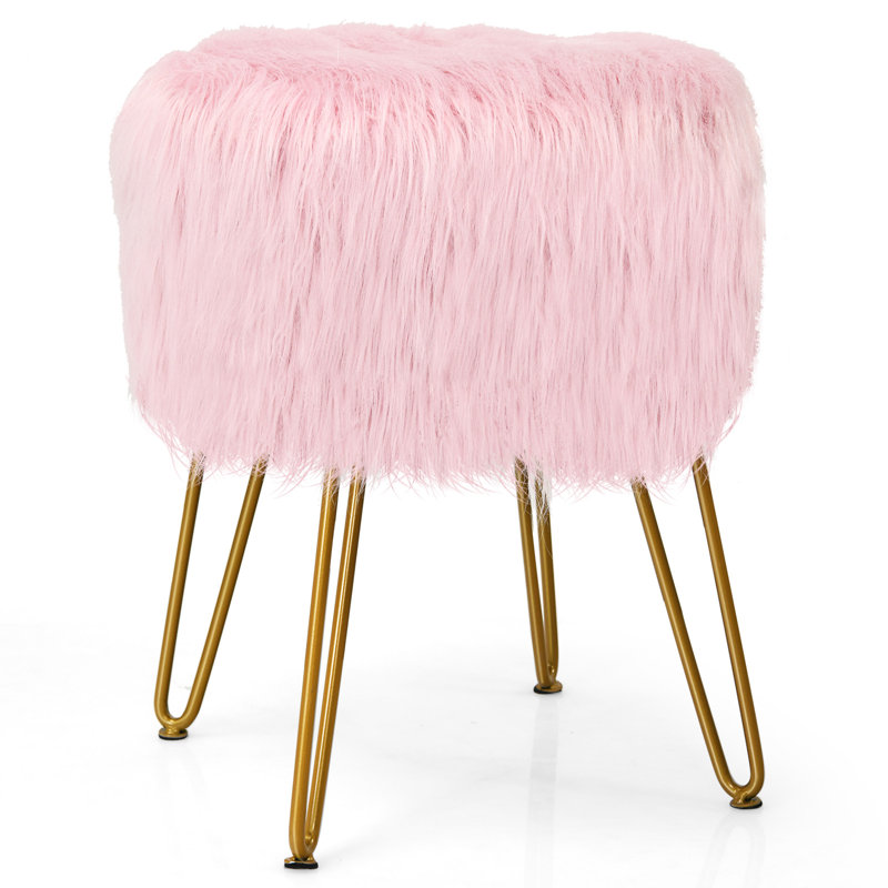 Mahtotopa Iron Accent Stool, Pink