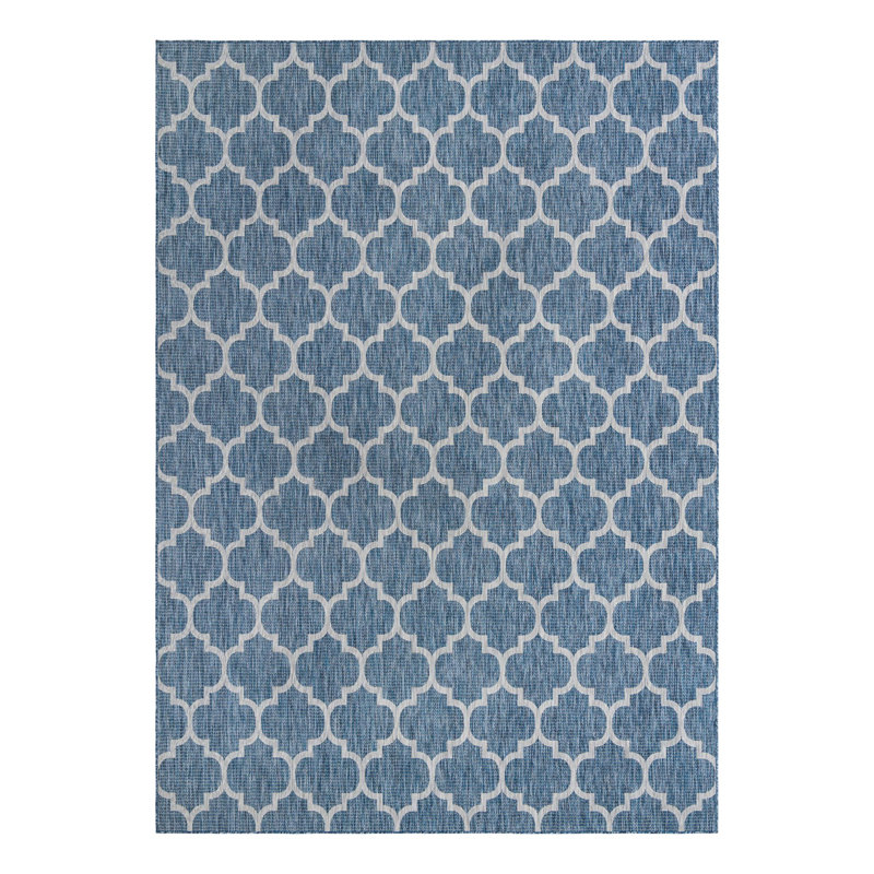 Suffolk Blue Indoor/Outdoor Area Rug, Rectangle 10' x 13'