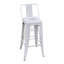 Tabouret de bar Tabouret de bar à hauteur de comptoir pour îlot de cuisine en acier