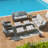 9 Pieces Patio Set with 3-Seater Sofa, PE  Rattan Patio With Thick Cushions and Sturdy Frame-1512158990