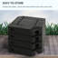 Poids de la base du parasol de patio, 175 lb Capacité en eau, 230 sable, noir extérieur, remplissable à l'eau, sable,