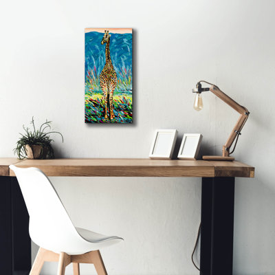 «Regal Giraffe 2» par Carolee Vitaletti, art mural sur toile