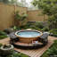 Rotin de spa noir en rotin-90654281