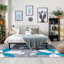 Tapis turquoise Aiyah-875745499