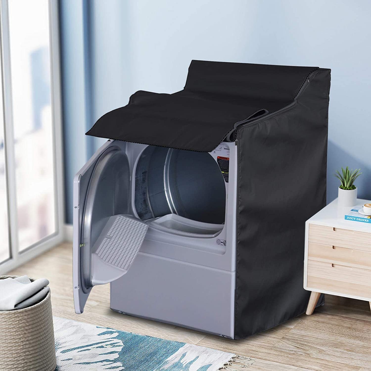  Washing Machine Cover,Washer Cover Dryer Cover Durable Thicker  Fabric 2 Zippers Design for Convenient use.Fit Most Top Load or Front Load  Washers/Dryers,All Weather Protection,Basic Gray : Appliances
