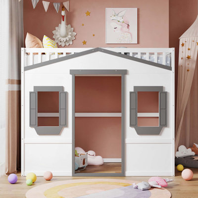 Lit mezzanine House avec échelle pour chambre à coucher