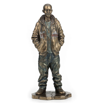 8.27 in H Mr. President In Casual(Bronze), Poly Resin