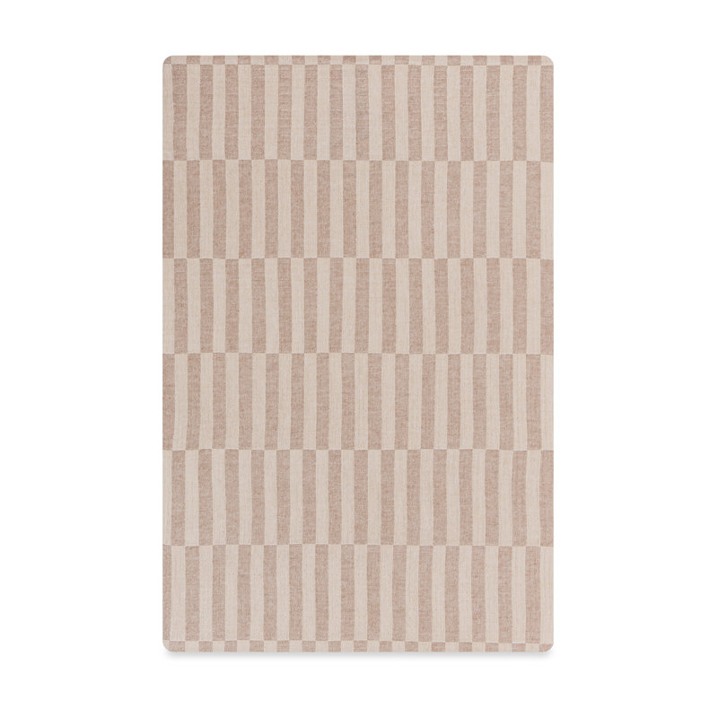 Cocoa Stripe Muslin Mini Crib Sheet