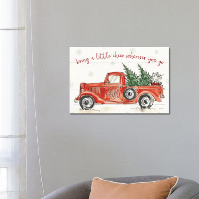 Modern Farmhouse VIII Christmas 1 Piece Wrapped Canvas Wall Art
