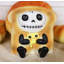 Pain doré Anicet Furry Bones avec tranche de fromage suisse squelette
