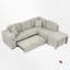 Canapé modulaire rembourré 4 pièces avec repose-pieds-102402904