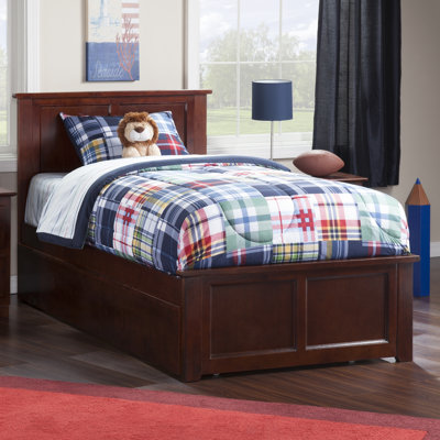 Henrichs Solid Wood Platform Standard Bed with Trundle by Three Posts™