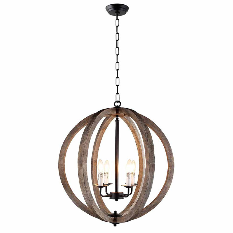 Azriel 4 - Light Dimmable Globe Chandelier