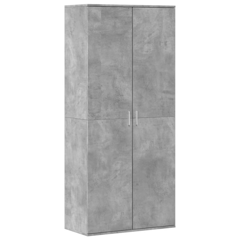 12 Pair Shoe Storage Cabinet, Concrete Grey