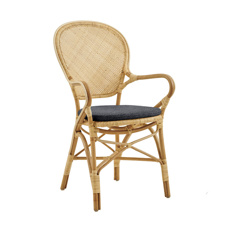 Fauteuil Rossini, Gris, Naturel / naturel