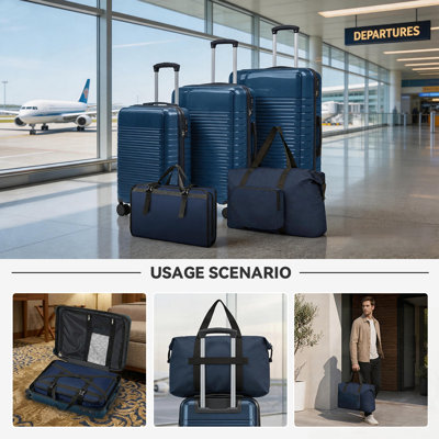 Ensemble de bagage 5 pièces Family Family avec verrous TSA et roulettes silencieuses pour une commodité et une sécurité optimales
