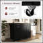 Îlot de cuisine polyvalent avec abattant, armoire coulissante à 3 niveaux et roulettes pour un rangement et une mobilité accrus-361492864