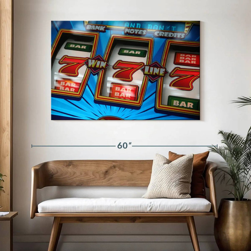 Winning Slot Machine, 32" H x 48" W