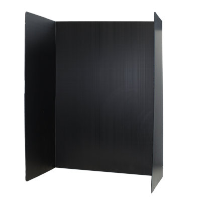 Panneau de projet 36 x 48 en plastique ondulé de qualité supérieure noir