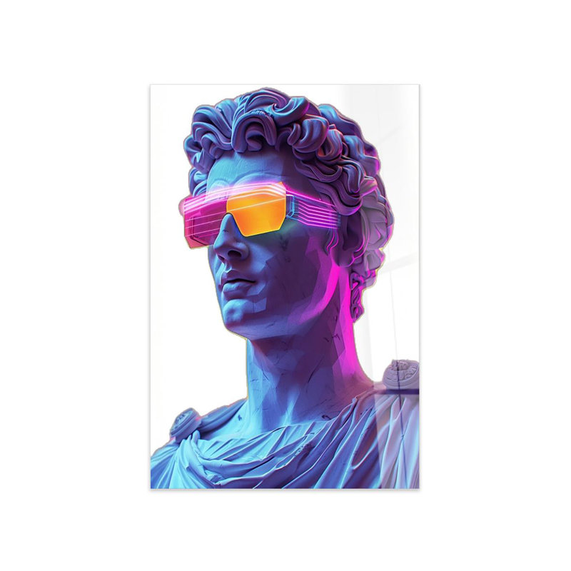 Superbe peinture murale en verre trempé 27,6 po x 39,4 po | 100% verre trempé, épaisseur: 0,16 pouce | Décoration élégante pour le salon ou le bureau, durable et facile à nettoyer, idée de cadeau parfaite