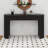 Modern Console Table With Fluted Design, Oval Top And 2 Drawers-1595095283