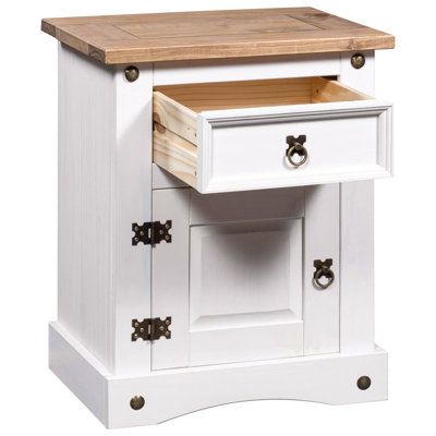 53cm W Solid Wood Bedside Table