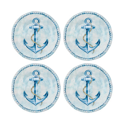 12-Piece Sail Away Melamine 6" Plate