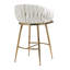 Ensemble de 2 tabourets de bar élégants à hauteur de comptoir pour une assise confortable-1913463838