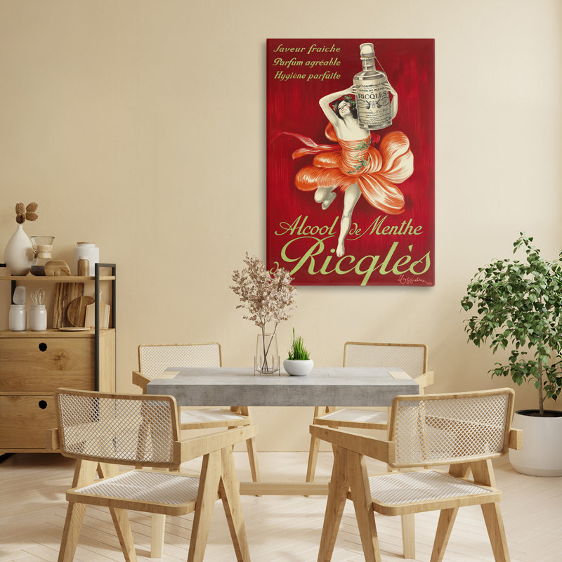 Publicité rétro sur toile, par Leonetto Cappiello, H 30 po x l 20 po