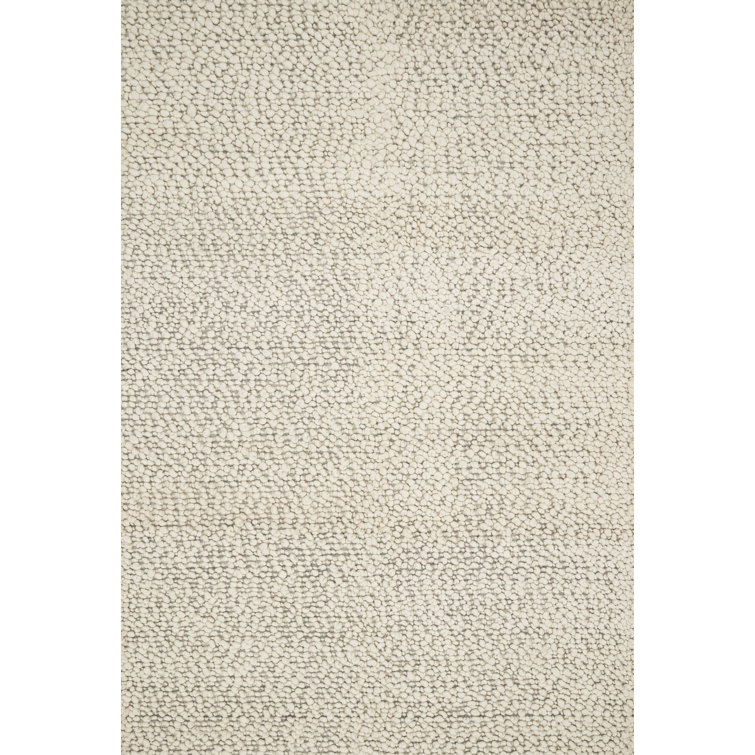 Tapis ivoire en laine noué à la main Charte
