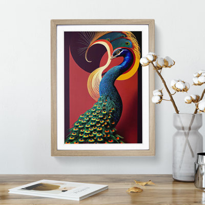 Classy Peacock - Single Picture Frame Print