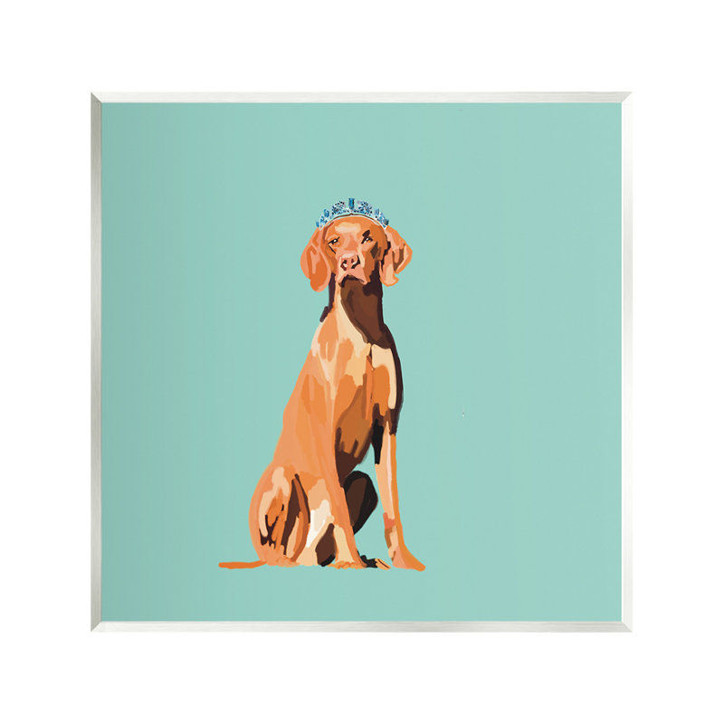 «Labrador Labrador with Crown» par Amelia Noyes