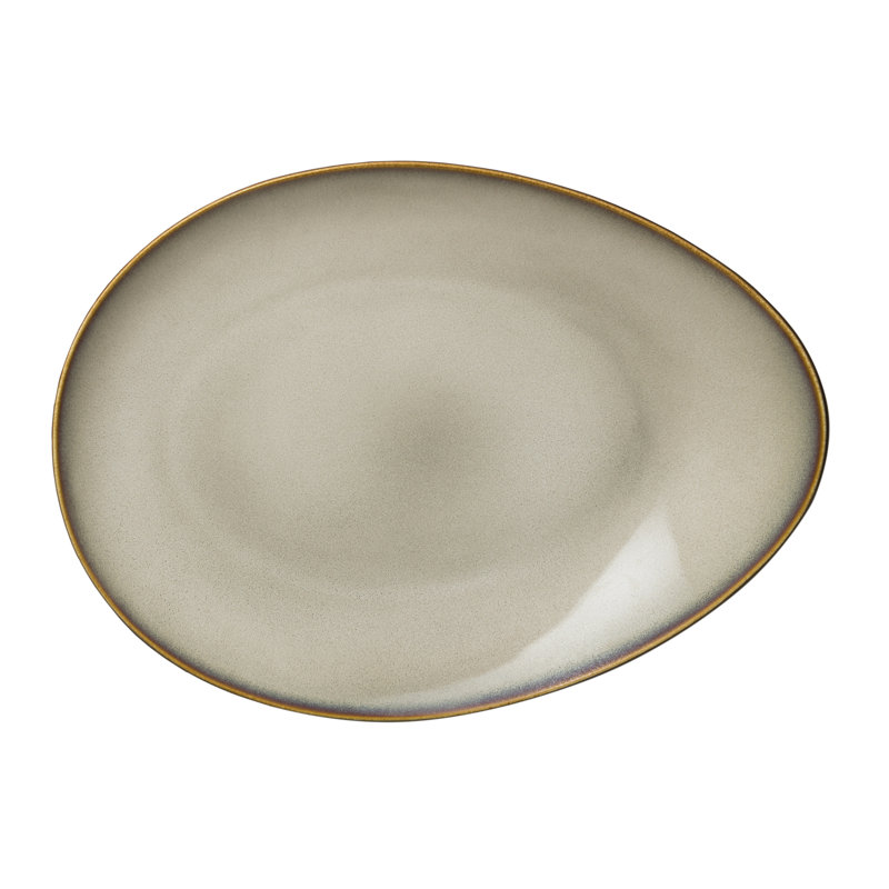 Rustic Sama Eclipse Plates, 14", by Luzerne
