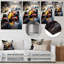 Jaune et rouge voiture de formule Speed Way Track - course, art mural en métal-892419267