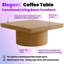 Table basse carrée avec plateau en parquet et base cylindrique Rosala-1173075456