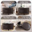 Repose-pieds rond avec rangement en similicuir Duanys-1534653988