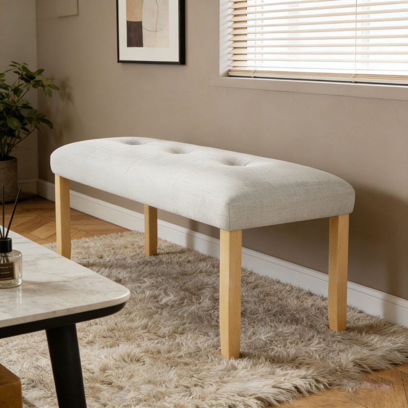 Banc rembourré moderne capitonné