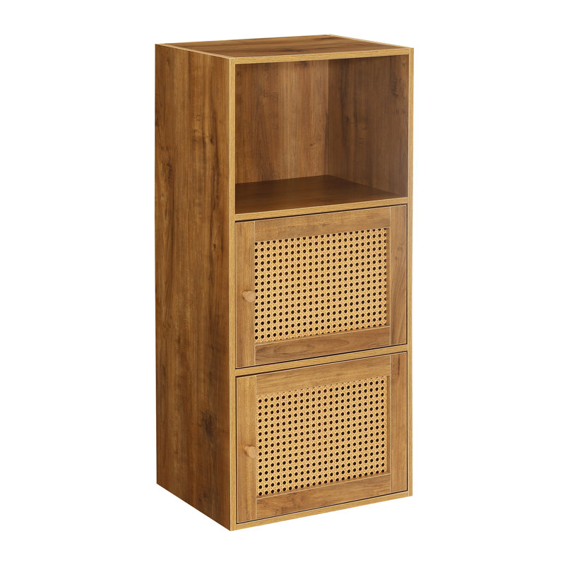 Buffet décoratif H 35,25 po x l 16,5 po Renita, Brun / orge beige