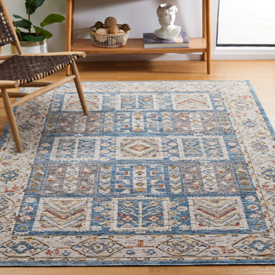 Tapis oriental ivoire / bleu Oriental