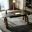 Bureau d'écriture avec tiroirs Black Stone-804525148