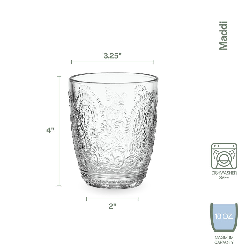 Verres à whisky Maddie, 10, Transparent