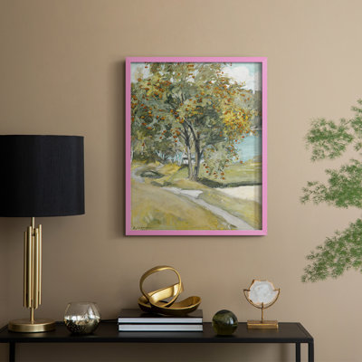 «Vintage Floral Print» CCXLVII, reproduction encadrée - bois massif
