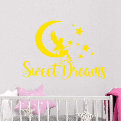 Décalcomanie murale lune rêves